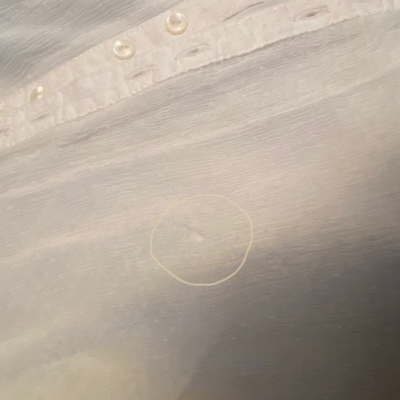 Zara Dressy 3/4 Sleeve Off White Blouse - Picture 7 of 9